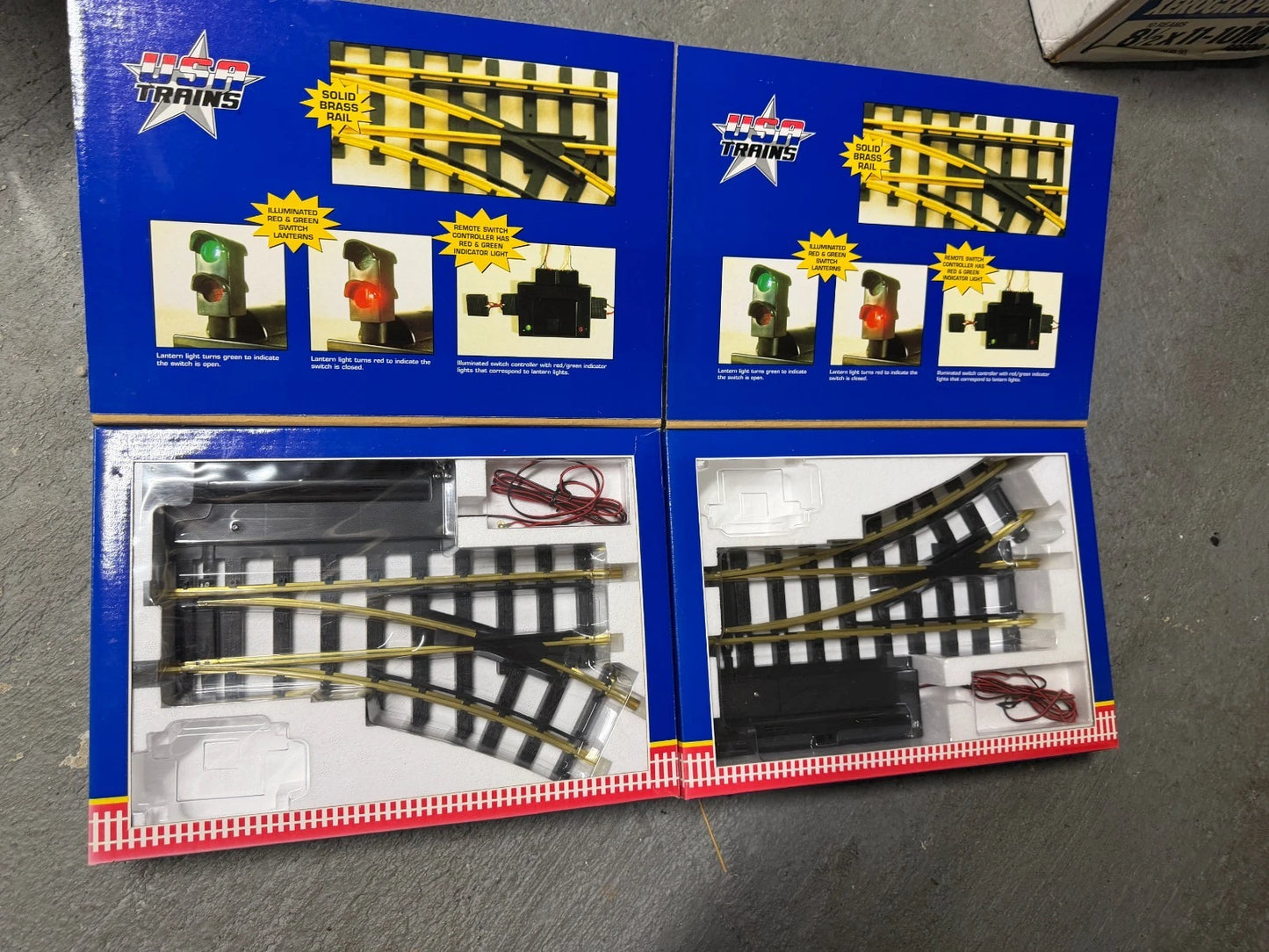 USA Trains G Scale Right & Left Remote Switch - No Lantern Switches - Parts Only