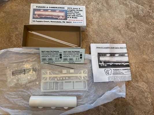 Funaro & Camerlengo 6970 Jones & Laughlin 20K Steel Coal Tar Tank Car NEW