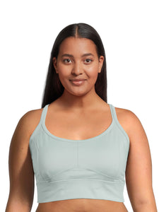 Avia Women's Plus Size Low Impact Corset Seamed Sports Bra