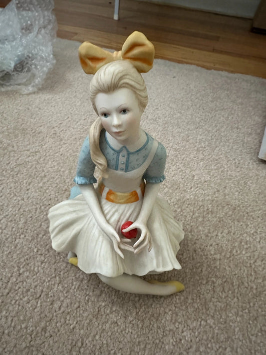 Cybis Pollyanna 1971 Children to Cherish Porcelain Figurine 7.5" Apple