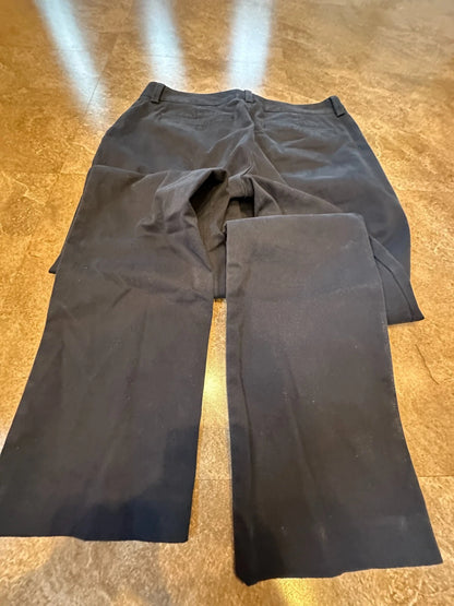 Lands' End Womens Dark Blue Mid Rise Straight Leg Pants - Size 2