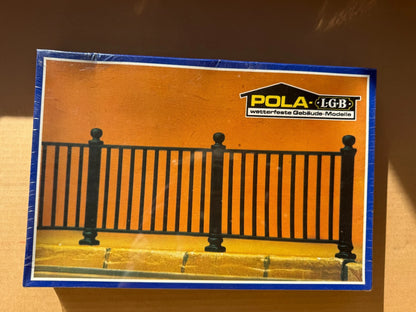 POLA, G Scale, 963 Eisenzaun, 8 Sections Fence, BNIB, SEALED