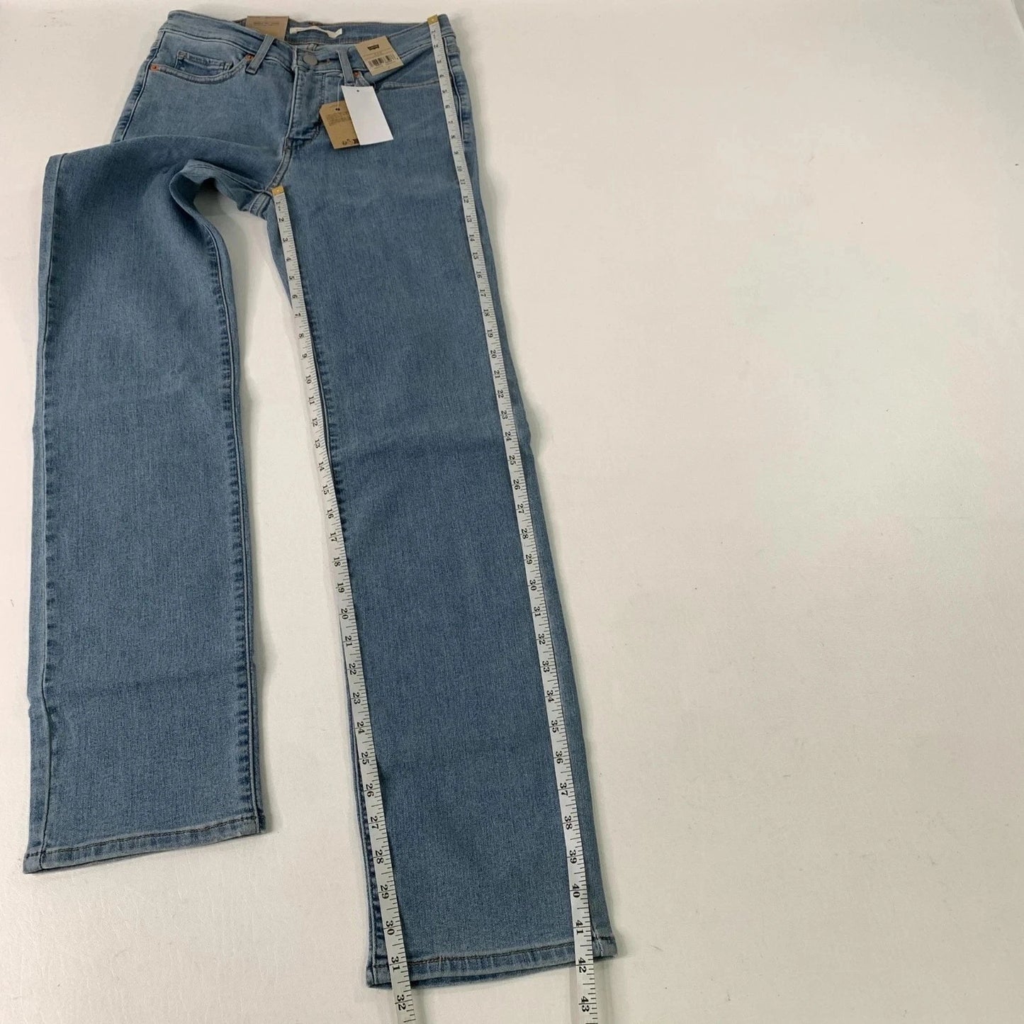 Levi's Women's 4 Jeans 314 Shaping Straight Jeans Mid Rise Stretch Blue W27 L32