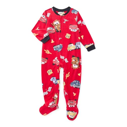 Disney Cars Toddler Unisex One Piece Sleeper Pajamas, Sizes 12M-5T