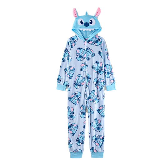 Girls' Lilo & Stitch Hooded Union Suit - Multi, Sizes XS-XL