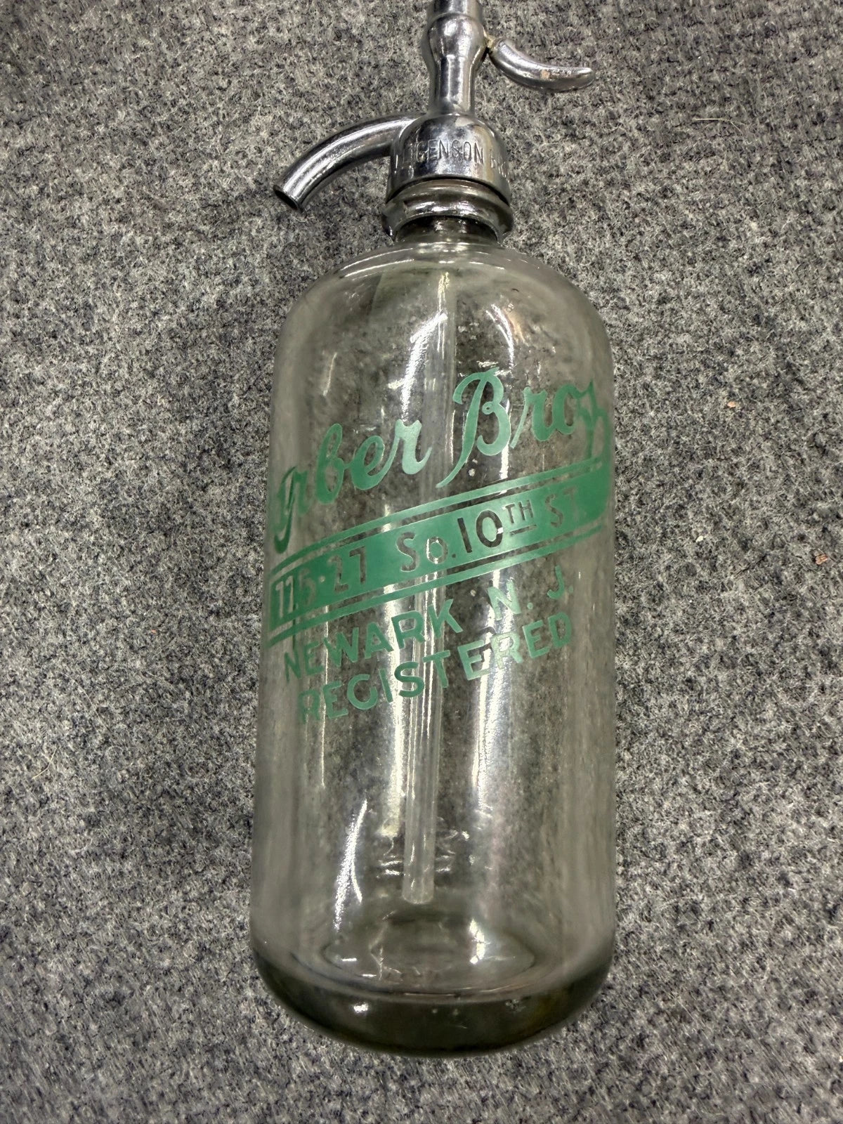 2 Seltzer Bottles - Babalya Beverages and Faber Bros