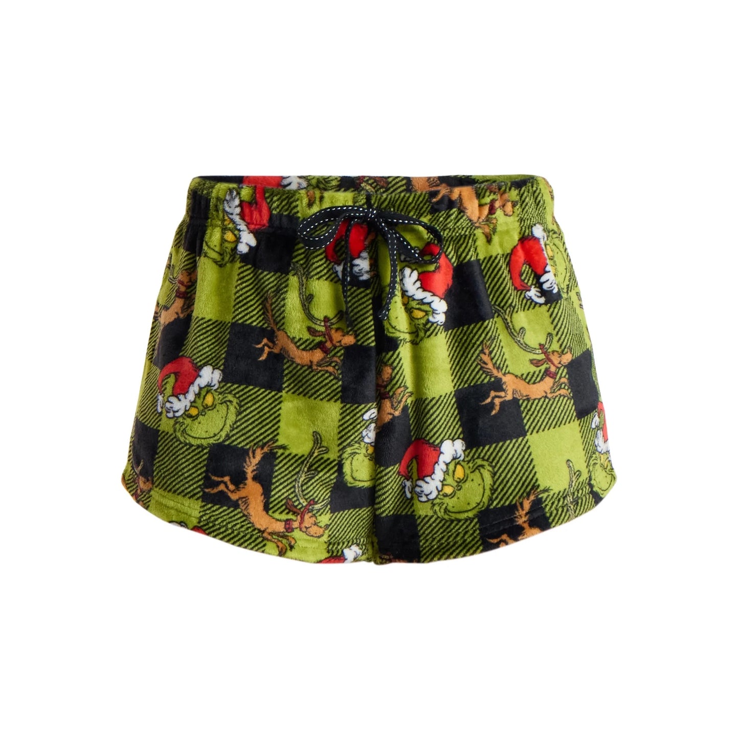The Grinch Dr. Seuss Women's Plush Sleep Shorts, 2-Pack, Sizes XS-3X