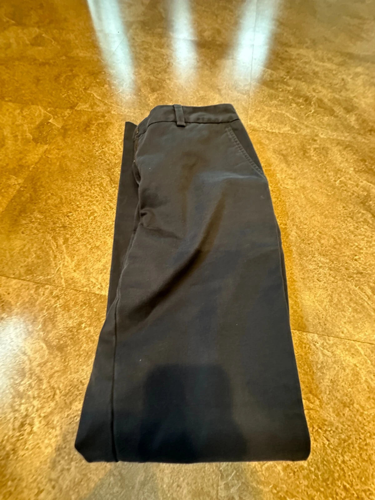 Lands' End Womens Dark Blue Mid Rise Straight Leg Pants - Size 2