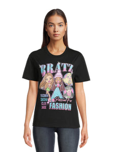 Bratz Juniors’ Passion for Fashion Graphic Tee with Short Sleeves, Size XS-XXXL