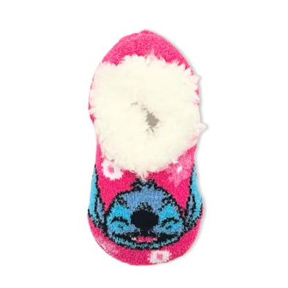 Disney Stitch Girls Slipper Socks, 1-Pack, Sizes S/M-M/L