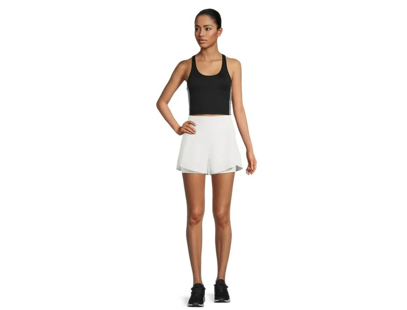 Avia Activewear Women's Compression Shorts - white, 3xl