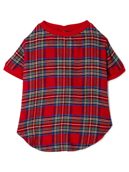 Holiday Time Matching Family Red Flannel Pajama Set - Medium