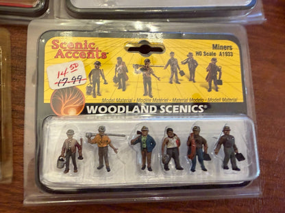 Woodland Scenics HO Accessories - Scenic Accents - Pick Your Favorites -SEALED