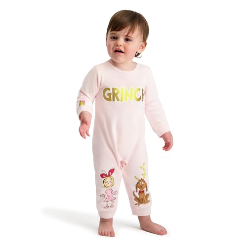 The Grinch Dr.Seuss Unisex Baby Grinch Printed Coverall, Sizes 0-24 Months