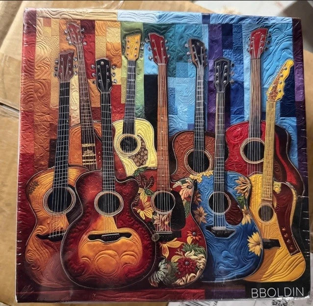 Bboldin Fabric Guitar Quilt Sewing Art 1000 Pieces Jigsaw Puzzle BNIB Sealed