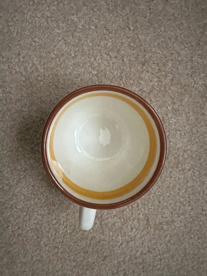 Vintage Stangl Pottery Ginger Cat Child's Cup - Rare