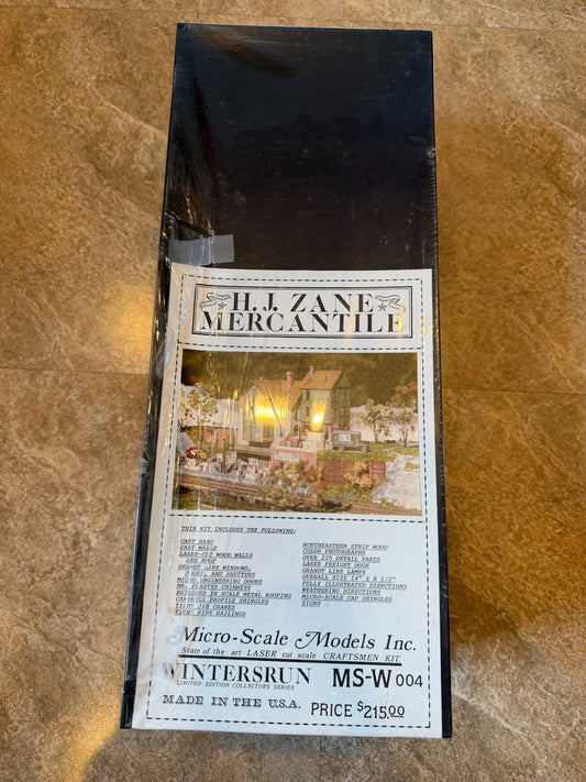 Micro-Scale Models H.J. Zane Mercantile (MS-W004) - Complete 3-Box Set, SEALED