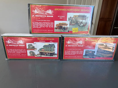 Lot of 3 JL Innovative Design HO Kits McSoreley's Bertani's Brownies Kits SEALED