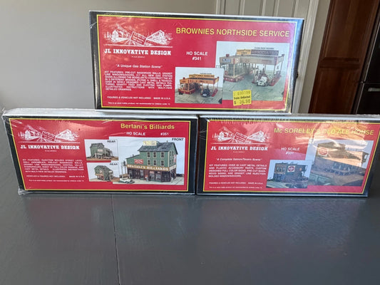 Lot of 3 JL Innovative Design HO Kits McSoreley's Bertani's Brownies Kits SEALED