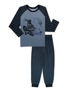 Black Panther Boys Long Sleeve Pajamas Set, 2-Piece, Sizes Small, Medium, Large
