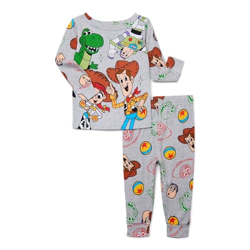 Disney Toddler Toy Story Unisex 2pc Snug Fit Cotton Pajama Set - Sizes 12M-5T