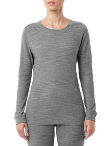 Fruit Of The Loom Women's Eversoft Waffle Thermal Top