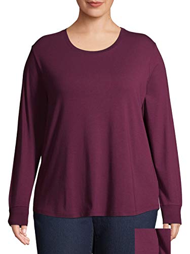 Women's Plus Size Long Sleeve Core Tee New