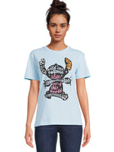 Load image into Gallery viewer, Stitch Juniors Words Graphic Tee with Short Sleeves, Sizes XS-3XL
