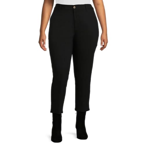 Terra & Sky Women's Plus Size Slim Fit Pants, 27