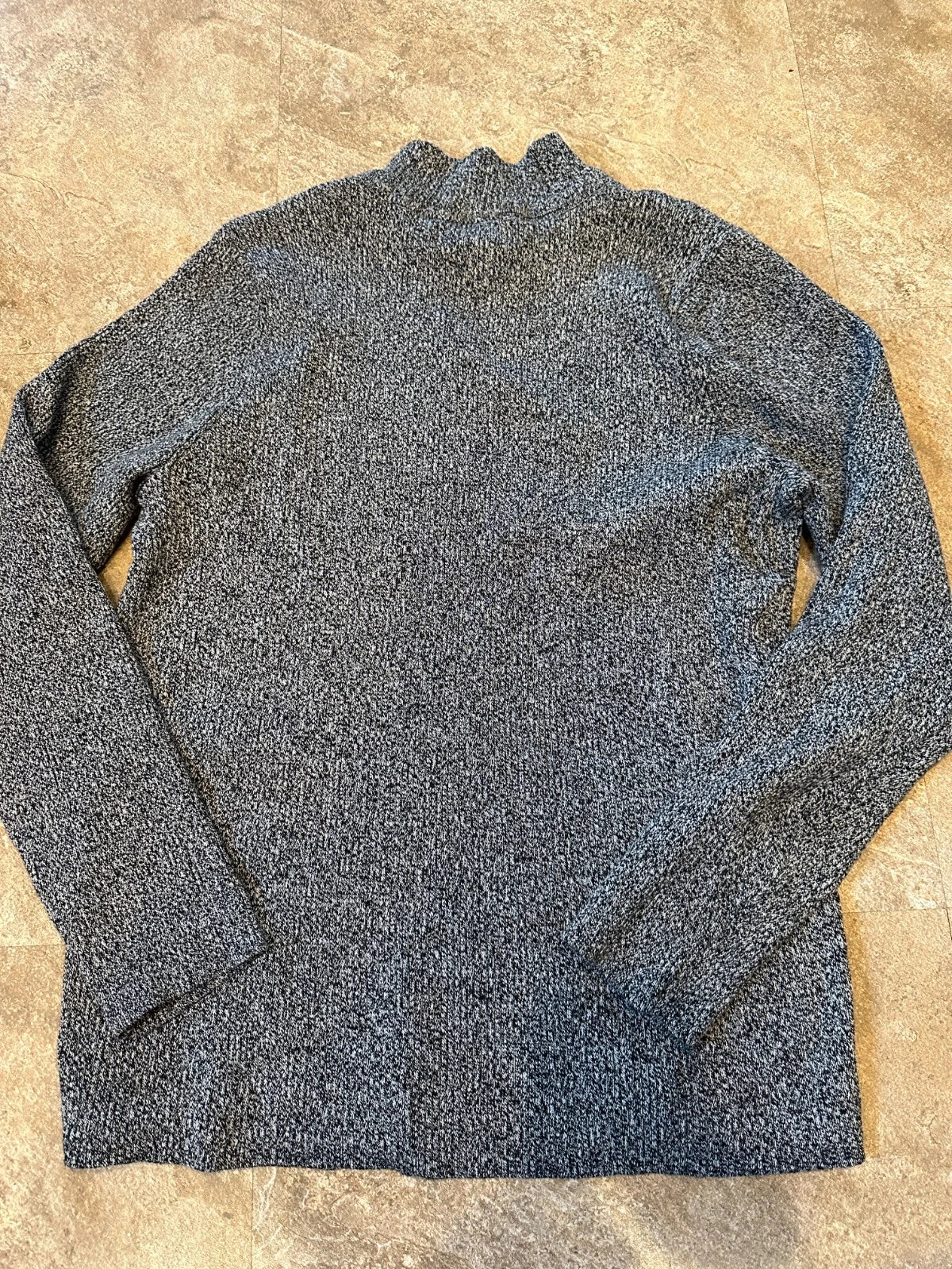 Karen Scott Black & White Cable Knit Sweater - Size Large