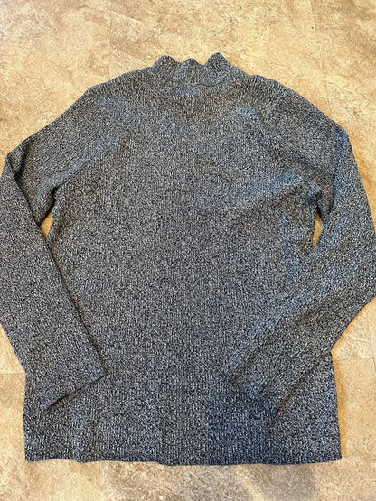 Karen Scott Black & White Cable Knit Sweater - Size Large