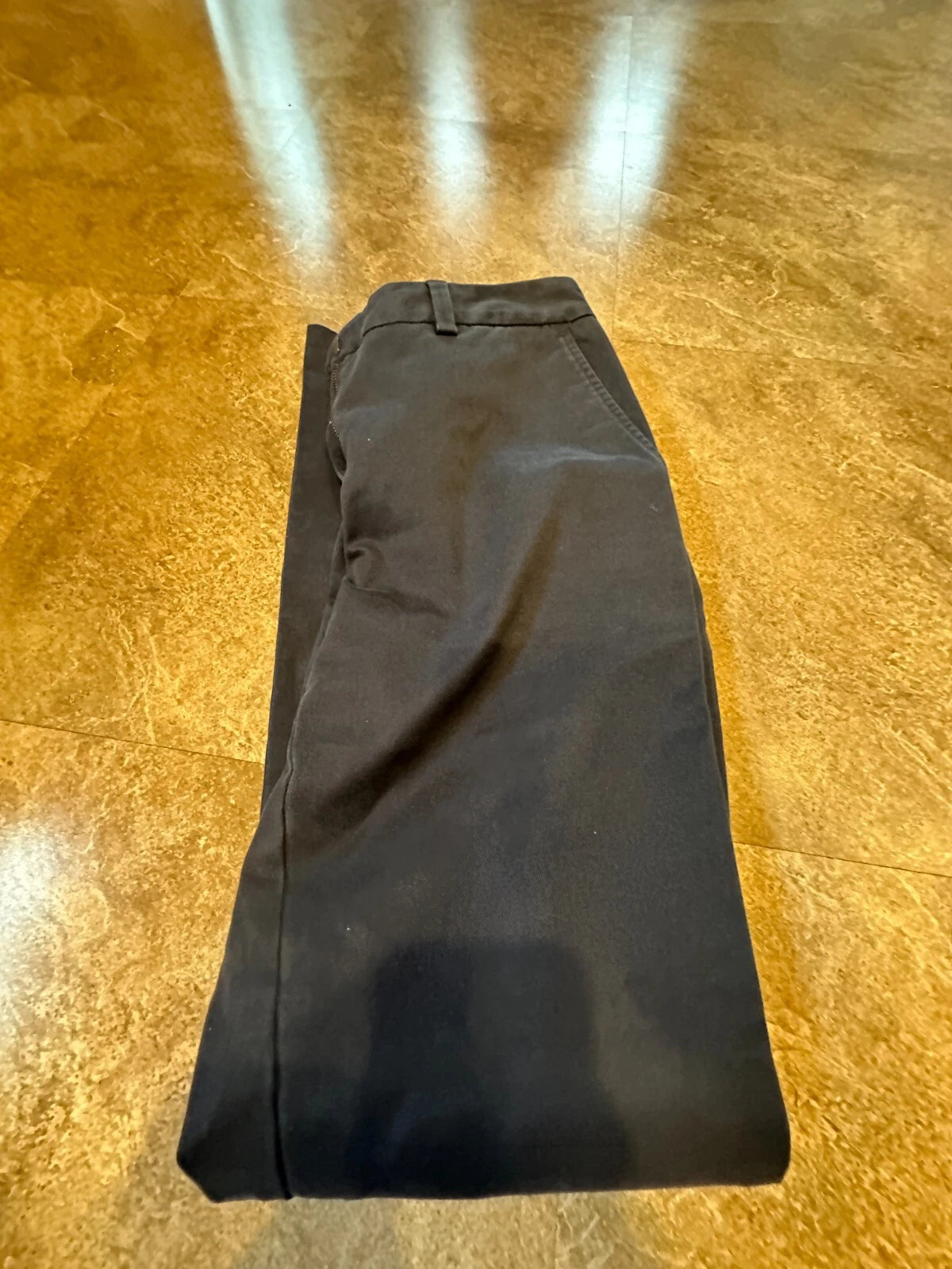 Lands' End Womens Dark Blue Mid Rise Straight Leg Pants - Size 2
