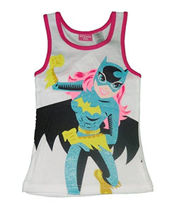 Dc Comics Batgirl Xs - Xl Big Girls Racer Back Tank Top