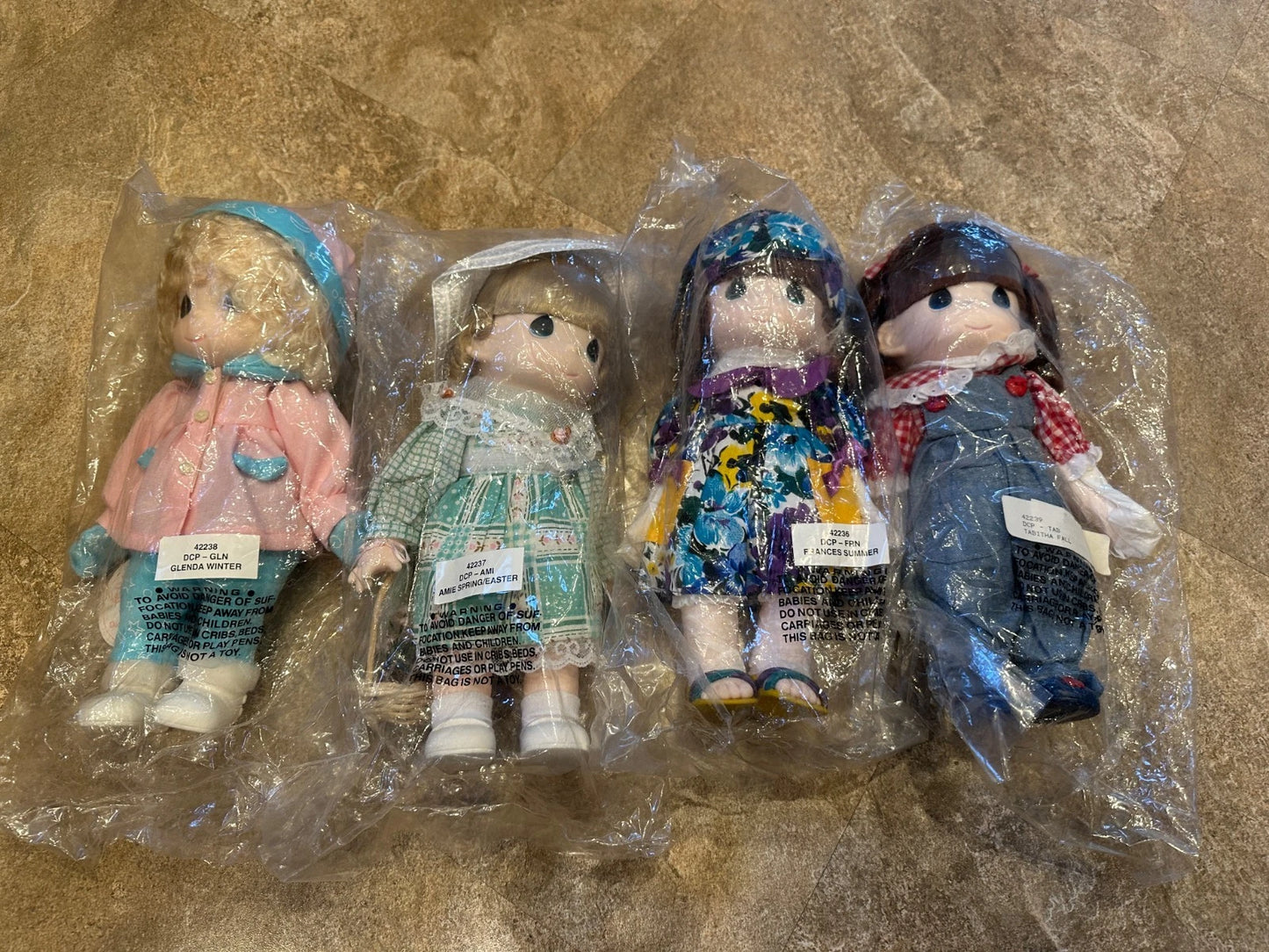 Precious Moments "Four Seasons" Complete Doll Set - Sealed in Original Plastic