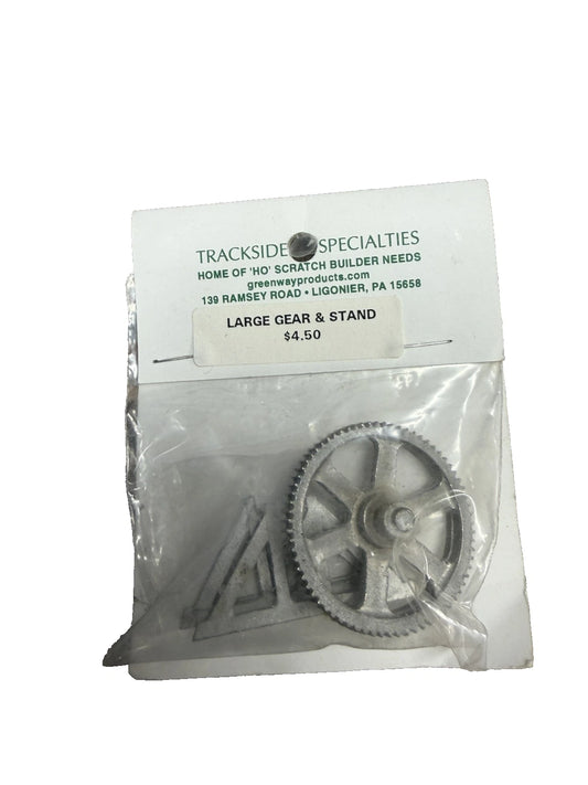 Trackside Specialties 475 HO Scale Large Gear & Stand 1.5" Diameter Sealed