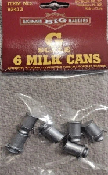 Bachmann 92413 G Milk Cans (Pack of 6) BNIB