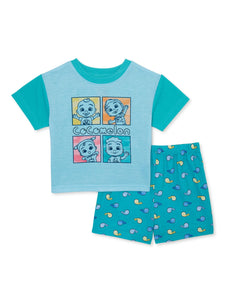 CoComelon Toddler Boy Shorts Pajama Set, 2-Piece, Sizes 12M-5T