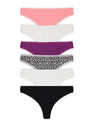 No Boundaries 6-Pack Juniors Panties - Thong, Bikini, or Cheeky, XS-3X