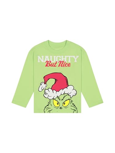 The Grinch Dr. Seuss Christmas Toddler Unisex Long Sleeve T-Shirt, Sizes 2T-5T
