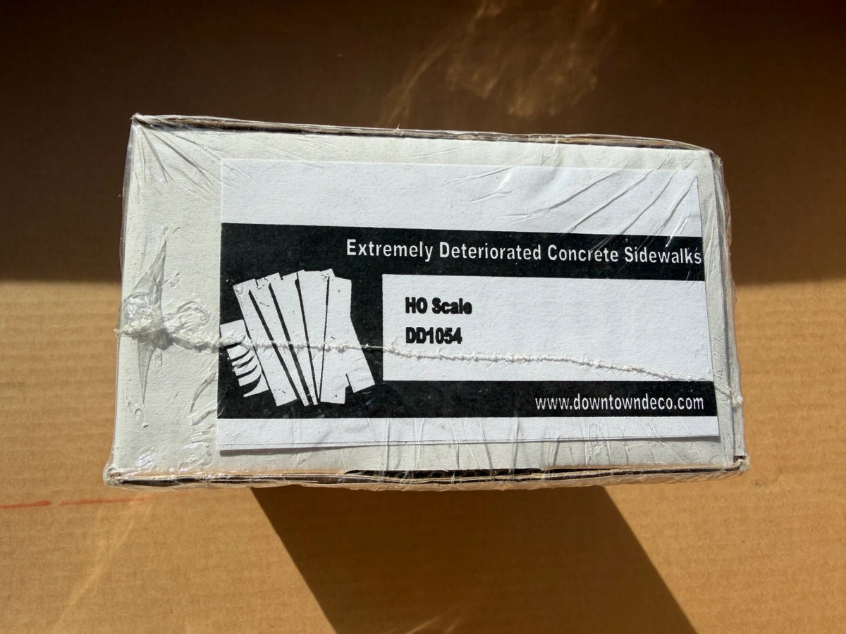 Downtown Deco Extremely Deteriorated Concrete Sidewalks HO Scale -DD-1054 SEALED