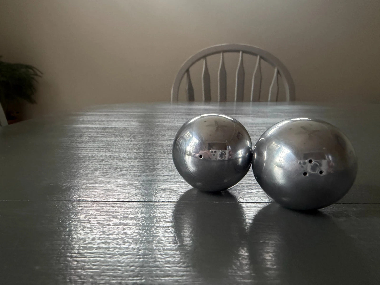 Reed And Barton Maracas Salt And Pepper Shakers AM203 2006 Modern Style + Box