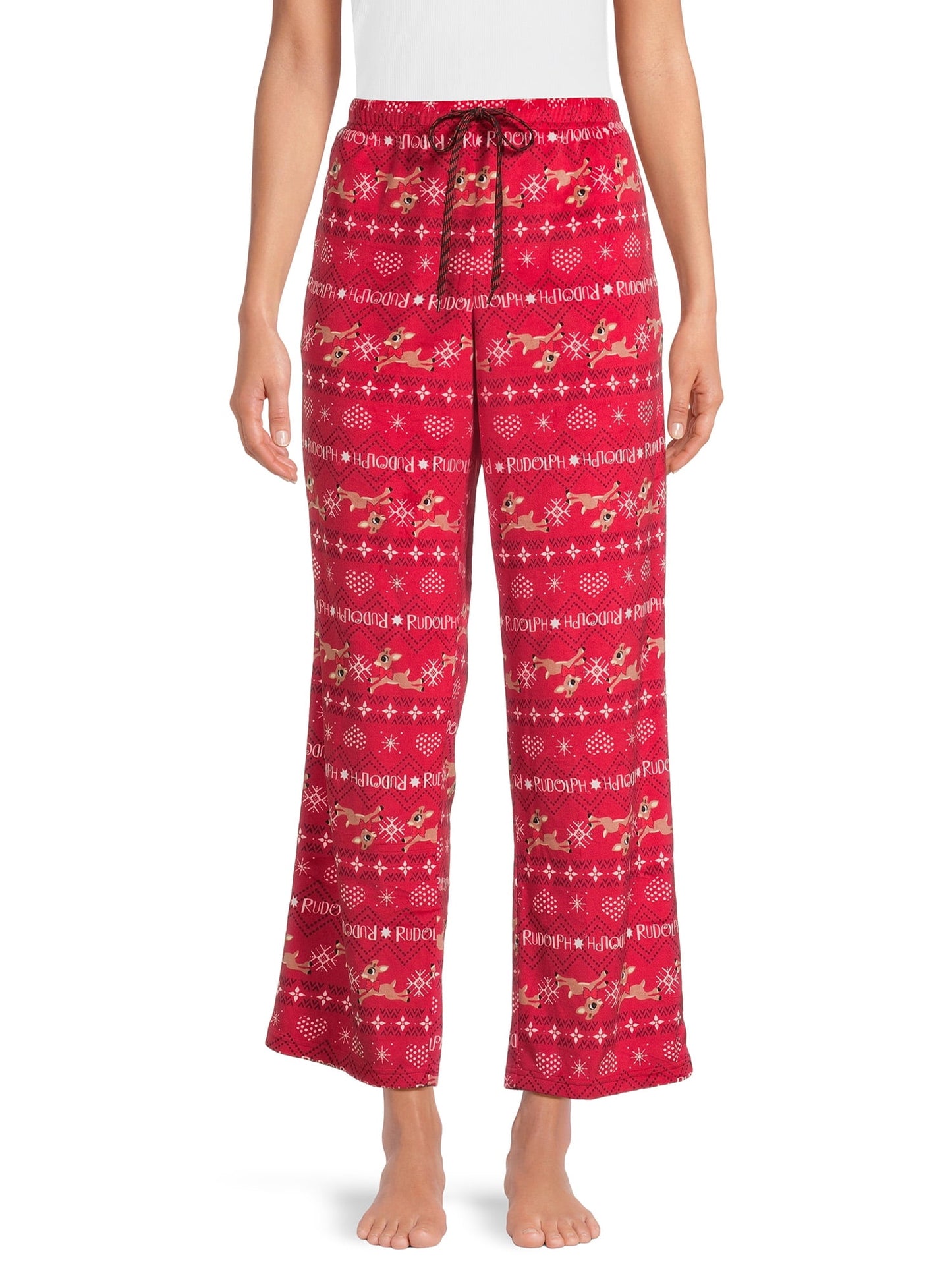 Rudolph The Red Nosed Reindeer Women's Velour Sleep Pants, 3X