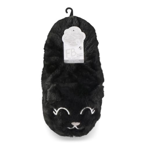 Fuzzy Babba, Women's Faux Fur Slipper Socks, 1-Pack, One Size, 7-9.5 (Cat)