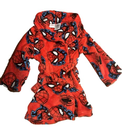 Disney Spider-Man Toddler Boys Fleece Bathrobe Pajamas, Sizes 2T-5T