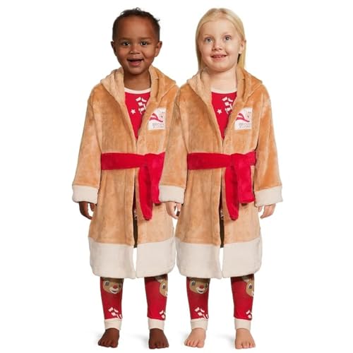 Rudolph The Red Nosed Reindeer Pajamas & Robe Set, 3-Piece, Sizes 12M-5T