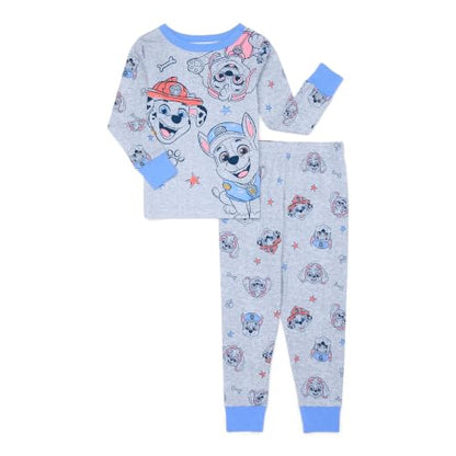 Paw Patrol Unisex Toddler Pajama Top and Pants Set, 2-Piece, Sizes 12M-5T