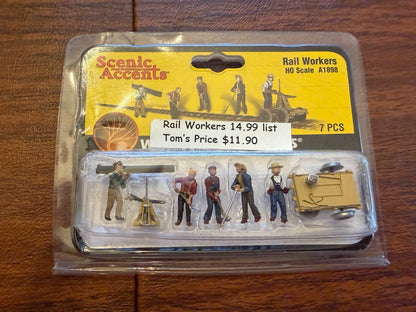 Woodland Scenics HO Accessories - Scenic Accents - Pick Your Favorites -SEALED