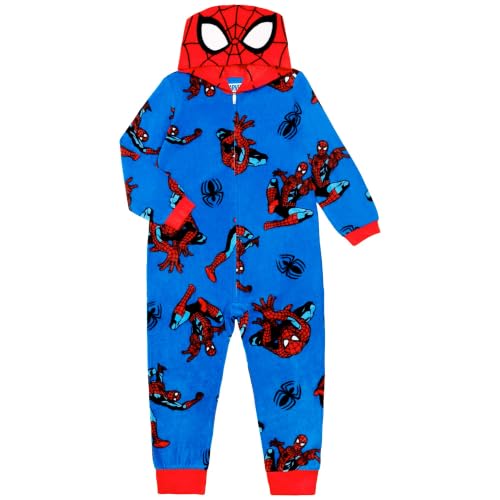 Disney Boys' Spider-Man Hooded Union Suit, XS-L