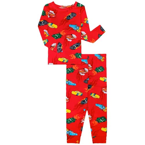 Disney Cars Toddlers 2 Pc Snug Fit Top and Pants Pajamas - 12M-5T
