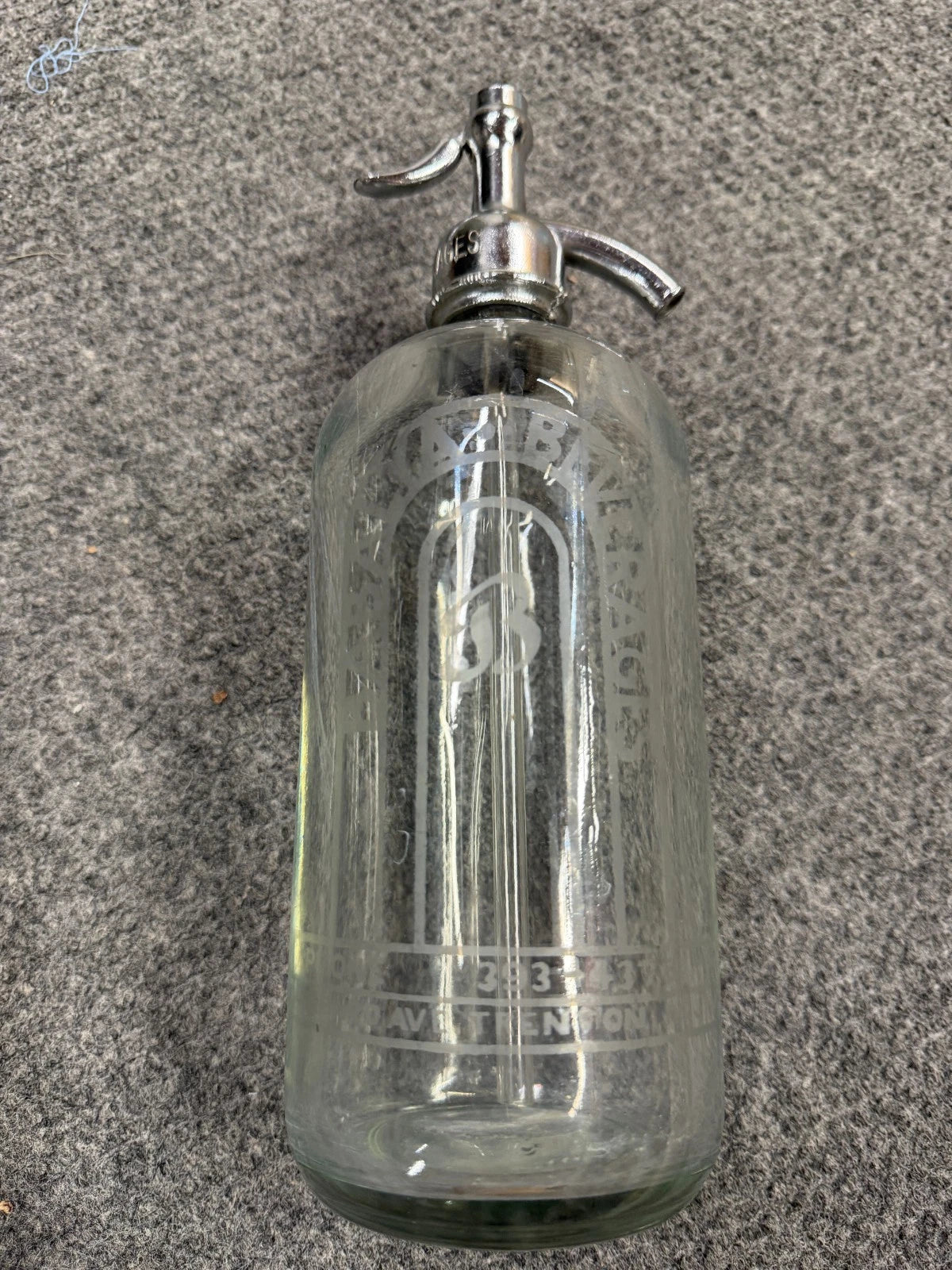 2 Seltzer Bottles - Babalya Beverages and Faber Bros